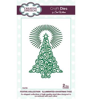 SALE Creative Expressions Die - Illuminated Christmas Tree