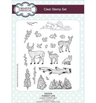 Creative Expressions Clear Stamps Set Forest Life