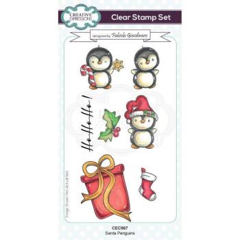 Creative Expressions DL Clear Stamps Santa Penguins #967