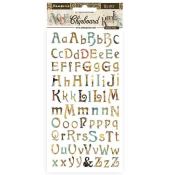 Stamperia Chipboard 15x30 cm Klimt Alphabet #49