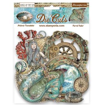 DFLDC84 Stamperia Die Cuts Assorted Songs of the Sea Creatures