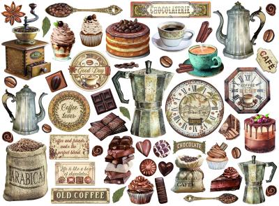 DFLDC87 Stamperia Coffee and Chocolate Die Cuts Assorted