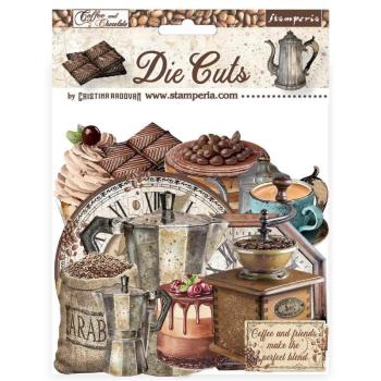 DFLDC87 Stamperia Coffee and Chocolate Die Cuts Assorted