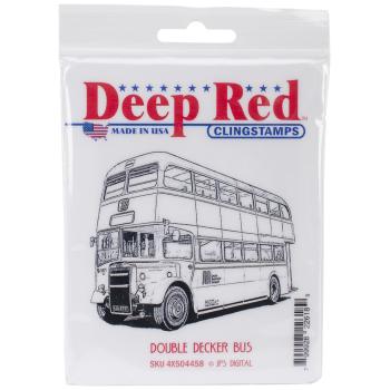 Deep Red Cling Stamp - Double Decker Bus
