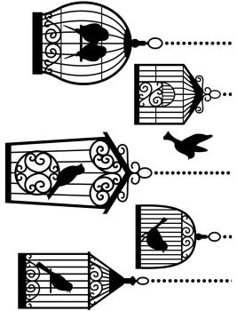 Darice Embossing Folder Birdcages 1219-101