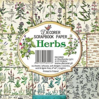 Decorer 6x6 Paper Pad Herbs