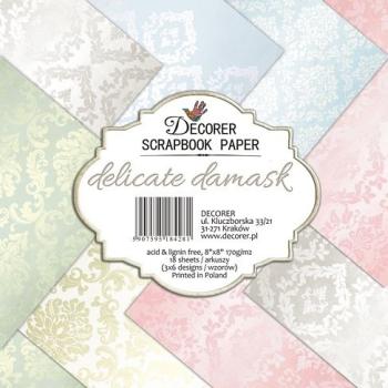 Decorer 8x8 Paper Pad Delicate Damask