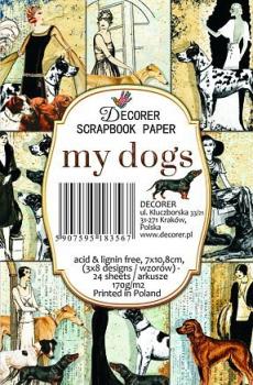 Decorer Mini Scrapbook Paper Set My Dogs