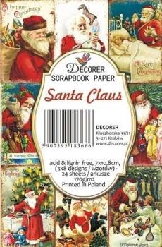 Decorer Mini Scrapbook Paper Set Santa Claus
