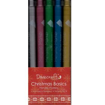 Dovecraft Christmas Basics Metallic Markers