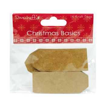 Dovecraft Christmas Basics Kraft Tags
