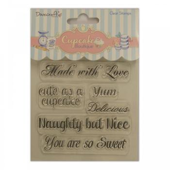 Dovecraft Cupcake Boutique Clear Stamps - Cake