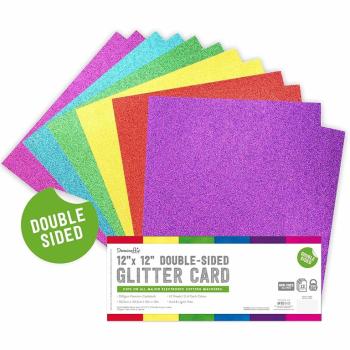 Dovecraft Glitter 12x12 Bumper Pack Rainbows #44