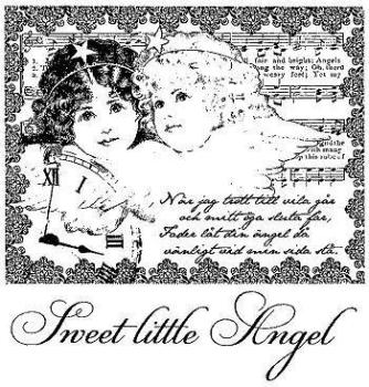 Reprint Cling Stamp Sweet Little Angel