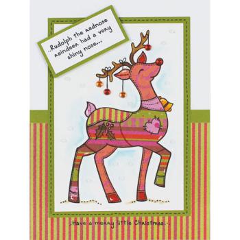 Woodware Clear Magic Patch Reindeer