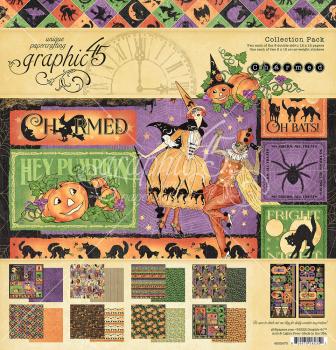 Graphic 45 Charmed Scrapooking KIT with Stamp