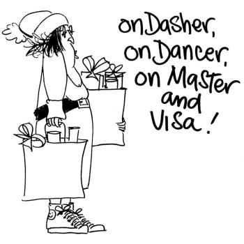 Gourmet Rubber Stamp On Dasher, On Dancer, On Master & Visa!