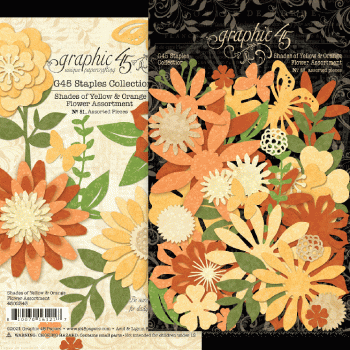 Graphic 45 Flower Assortment Shades of Yellow (4502343)