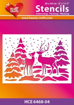 Hearty Crafts Stencil Deer Family