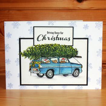 Hobby Art Clear Stamps Driving Home for Christmas