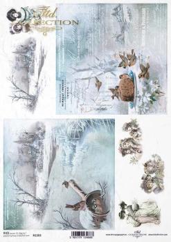 ITD Collection Winter Visions A4 Rice Paper R1283