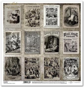 ITD Collection 12x12 Paper Sheet Gothic Stories #1076