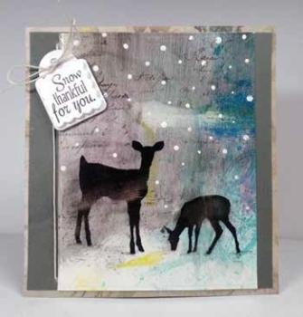 Impression Obsession Stamp Deer Silhouette #1