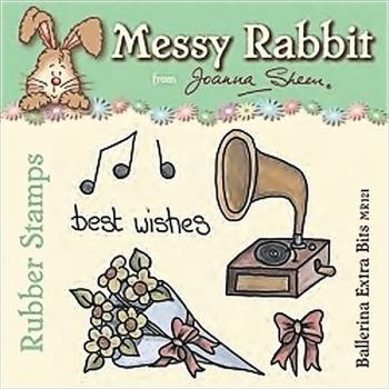 SALE Rubber Stamp - Messy Rabbit