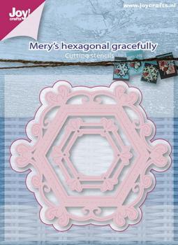 Joy!Crafts Stanzschablone Mery's Hexagon