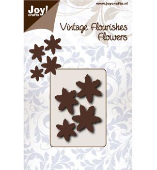 Joy! Crafts Vintage Flourish Blumen 6 Blumenblätter
