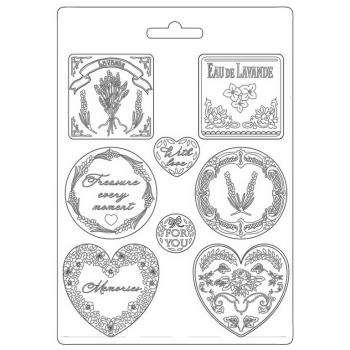 Stamperia A4 Mould Plates and Hearts #528