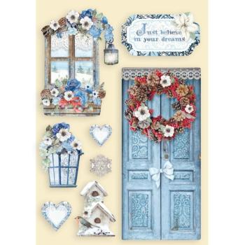 Stamperia A5 Wooden Winter Tales Door and Window #103