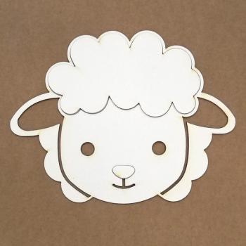 KORA Chipboard Silhouette Sheep Schaf