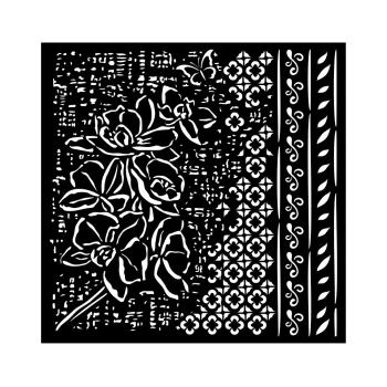 KSTDQ101 Stamperia Orchids and Cats Stencil Patterns