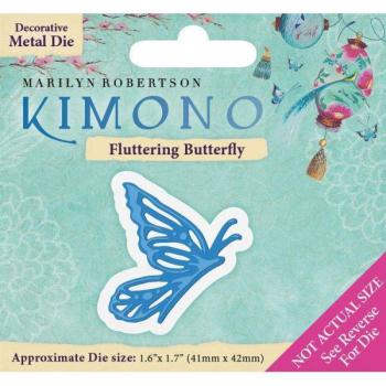 Kimono Fluttering Butterfly Decorative Metal Die