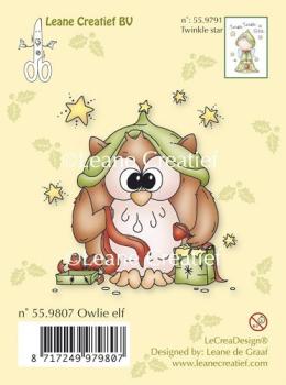 Leane Creatief  Stamp Owlie Elf