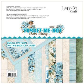Lemon Craft Dear Diary Forget me not 8x8 Paper Pad