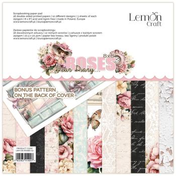 Lemon Craft Dear Diary Roses 8x8 Paper Pad