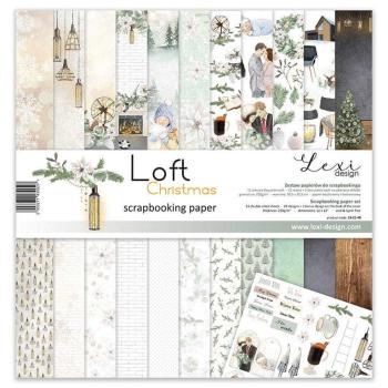 Lexi Design 12x12 Paper Pad Loft Christmas