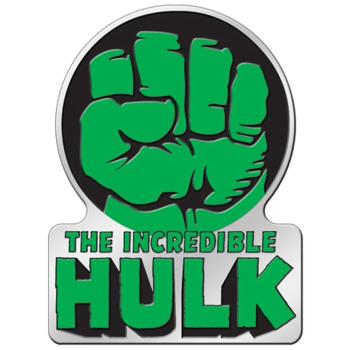 Licensed Embossed Metal Sticker Hulk Fist