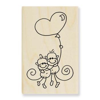 Stampendous Wooden Stamp Changito's Love Balloon M205