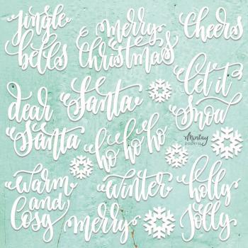 Mintay Chippies Decor Christmas Words, 22 pcs #D11