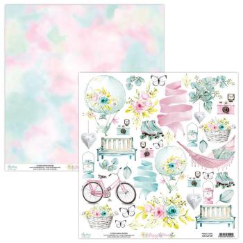 SET Mintay 12x12 Paper Sheet Beauty in Bloom Elements #09