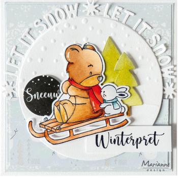 Marianne Design Stamp & Die Set Bear & Rabbit CS1138