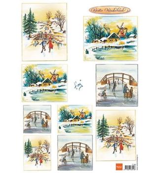 Marianne Design A4 Bogen Winter Wonderland #3