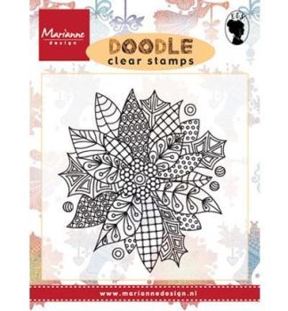Marianne Design Clear Stamp Doodle Poinsettia