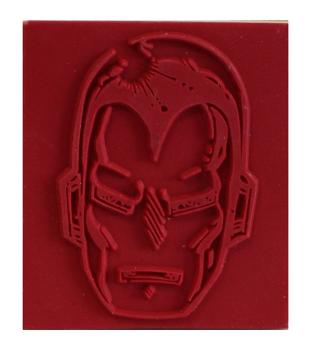 Marvel Comic Rubber Stamp Ironman Mask