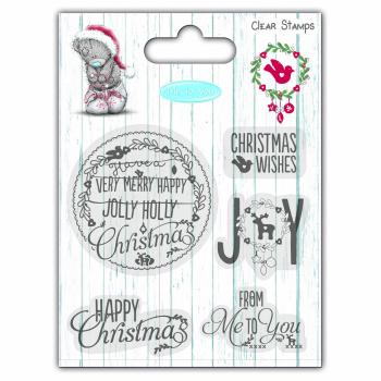 Me To You Christmas Clear Stamp Sentiments