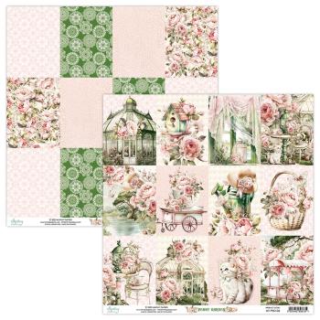 Mintay Papers 12x12 Paper Sheet Peony Garden Cards 06