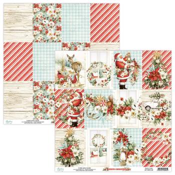 Mintay Papers 12x12 Paper Sheet White Christmas Cards 06